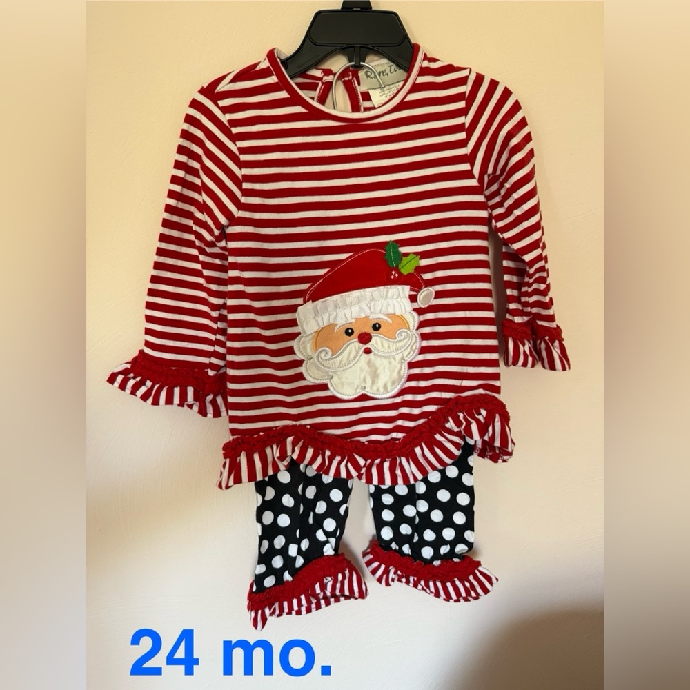 Rare, Too - Boutique Christmas outfit, girls, 24mo.